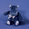 Peluche hippo bleu foncé