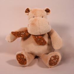 Peluche hippo beige