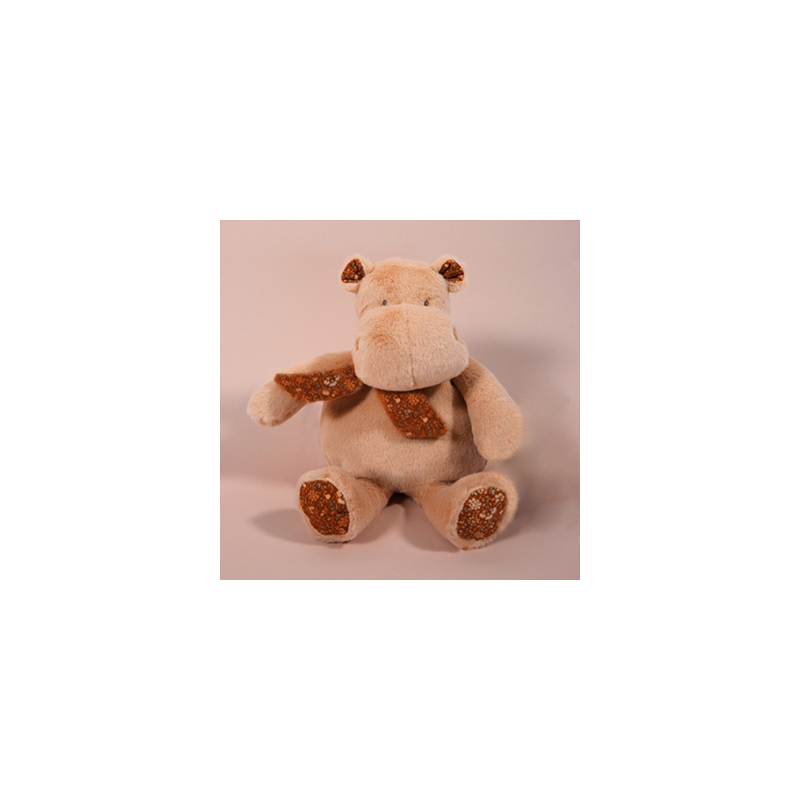Peluche hippo beige